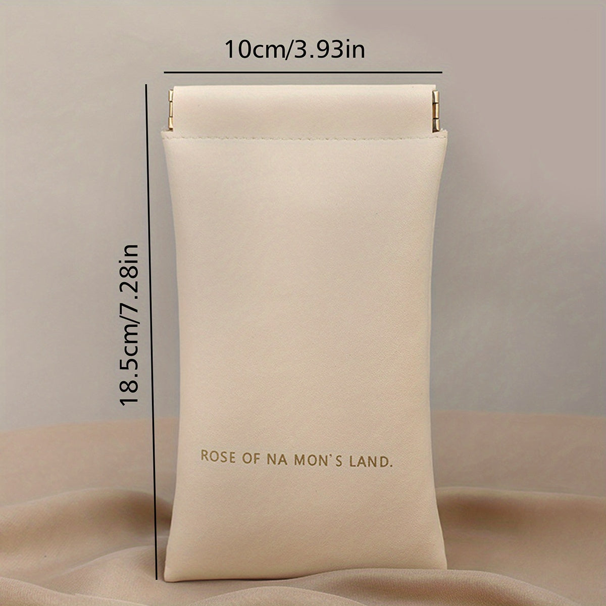 Letter Print Glasses Bag PU Leather Sunglasses Pouch