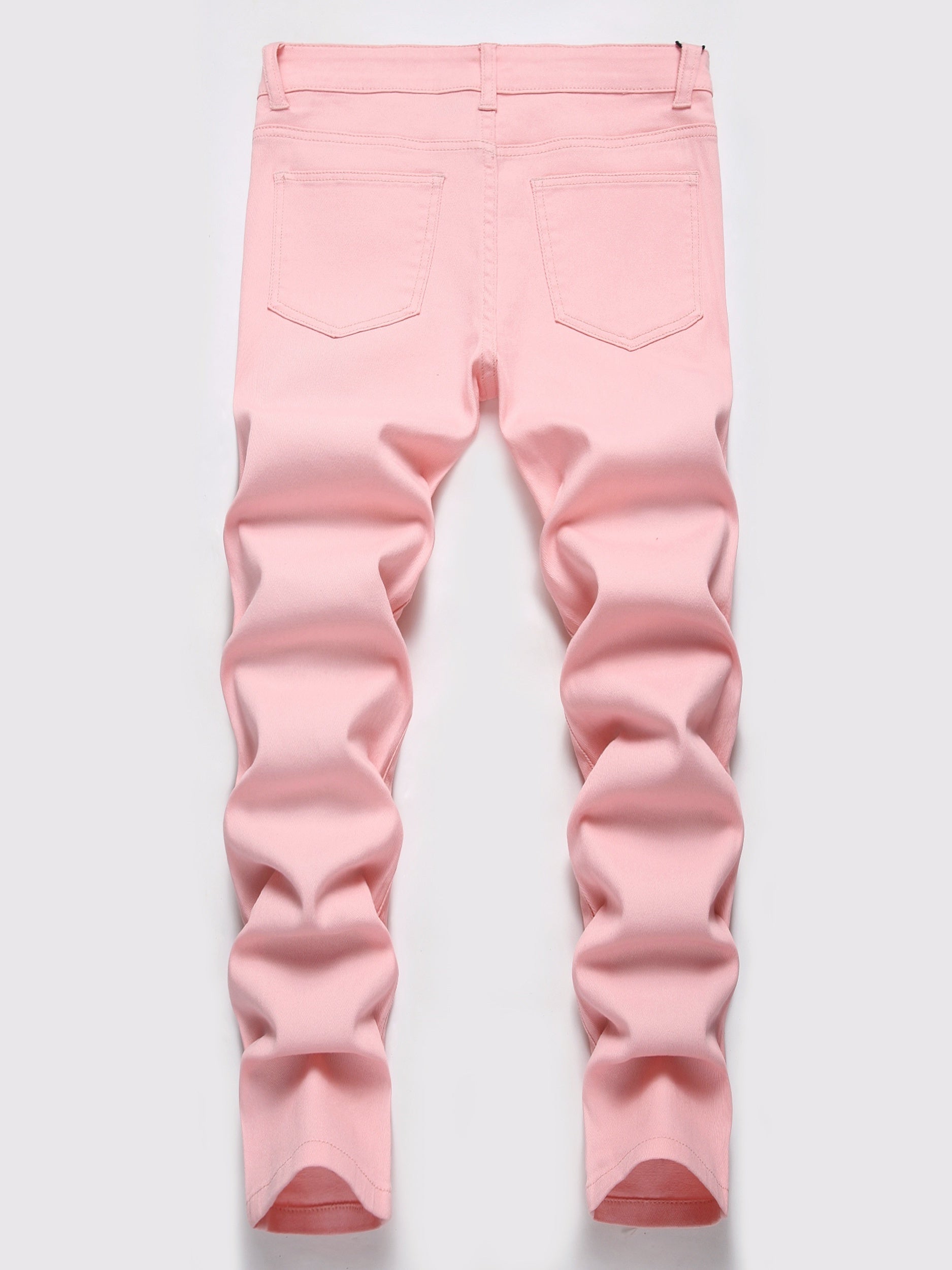 Boys Ripped Skinny Fit Denim Jeans - Elastic Waist