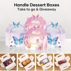 12pcs Butterfly Theme Candy Box Kids Birthday Party Decor