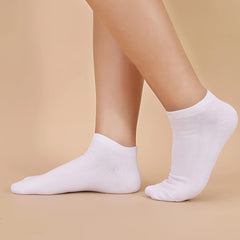 6-Pack Women's Striped Cotton Ankle Socks