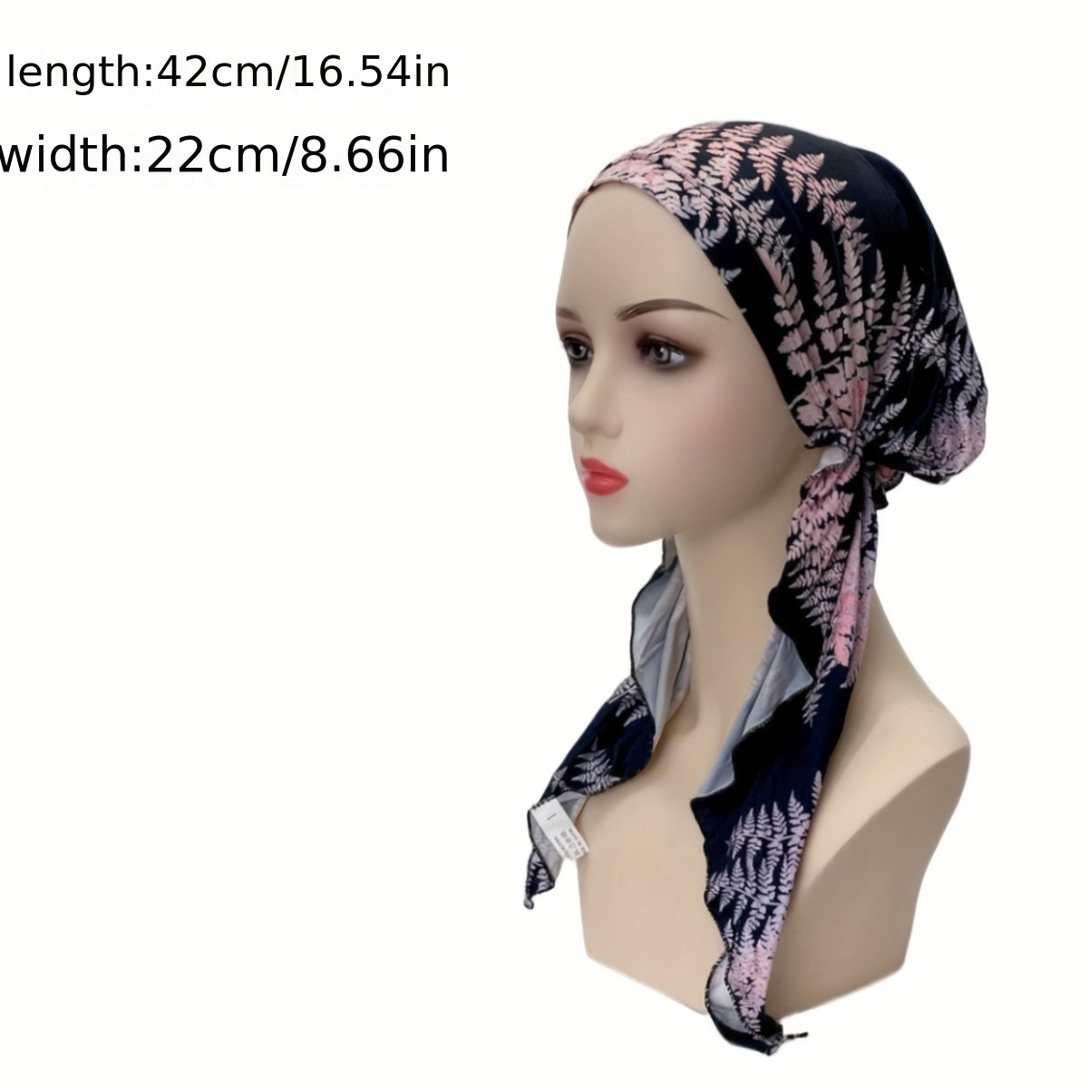Floral Print Head Wraps Soft Turban Casual Bonnet Ramadan Head Scarf
