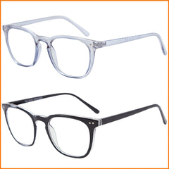 EYEGUARD 2 Pack Square Light Glasses