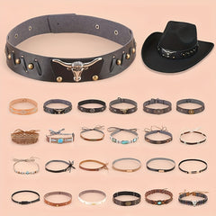 Vintage Turquoise Hatband Cowboy Western Hat Belts