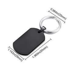 Personalized Men's Keychain Gift Stainless Steel Personalized Birthday Gift