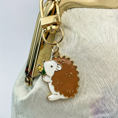 Hedgehog Keychain Thanksgiving Gift For Bags Wallets Car Keys