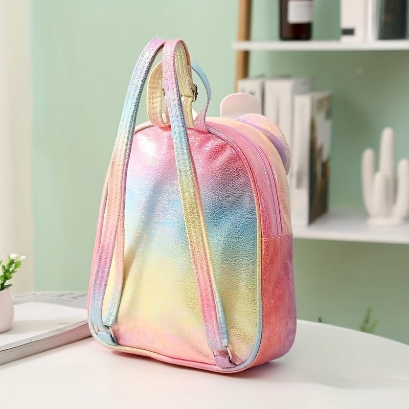 Kids Bow Wings Decor Sequins Backpack