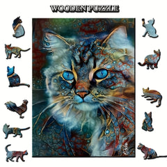 Animal Shaped Wooden Jigsaw Puzzles - Perfect Gift for Adults & Kids