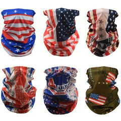 American Flag Seamless Magic Bandana Outdoor Men's Women's Cycling Mask
