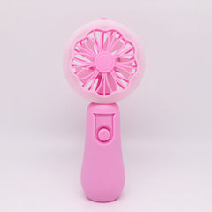 Flower Pattern Handheld Fan USB Rechargeable Portable Pocket Desktop Fan