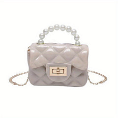 Pearl Decor Mini Crossbody Bag for Girls