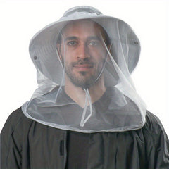 Outdoor Mesh Anti Mosquito Hat Sunscreen Quick Drying Bucket Hat for Men
