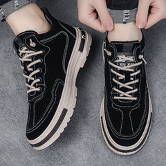 Men's Lace-up Slip Resistant Walking Shoes Work Shoes