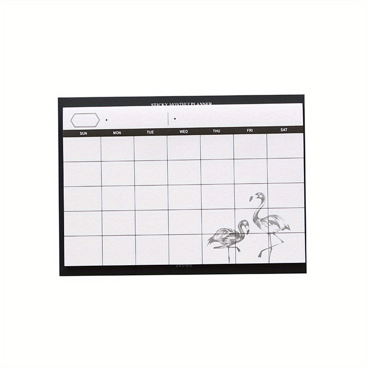 Desktop Schedule Book Monthly Planner Learning Memo Pad Self-adhesive 30sheets