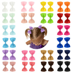 20pcs Bow Hair Clips for Kids