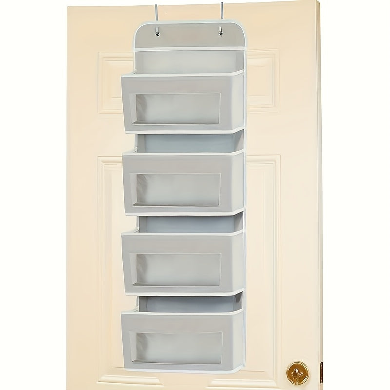 Over the Door Fabric Storage Organizer Gray