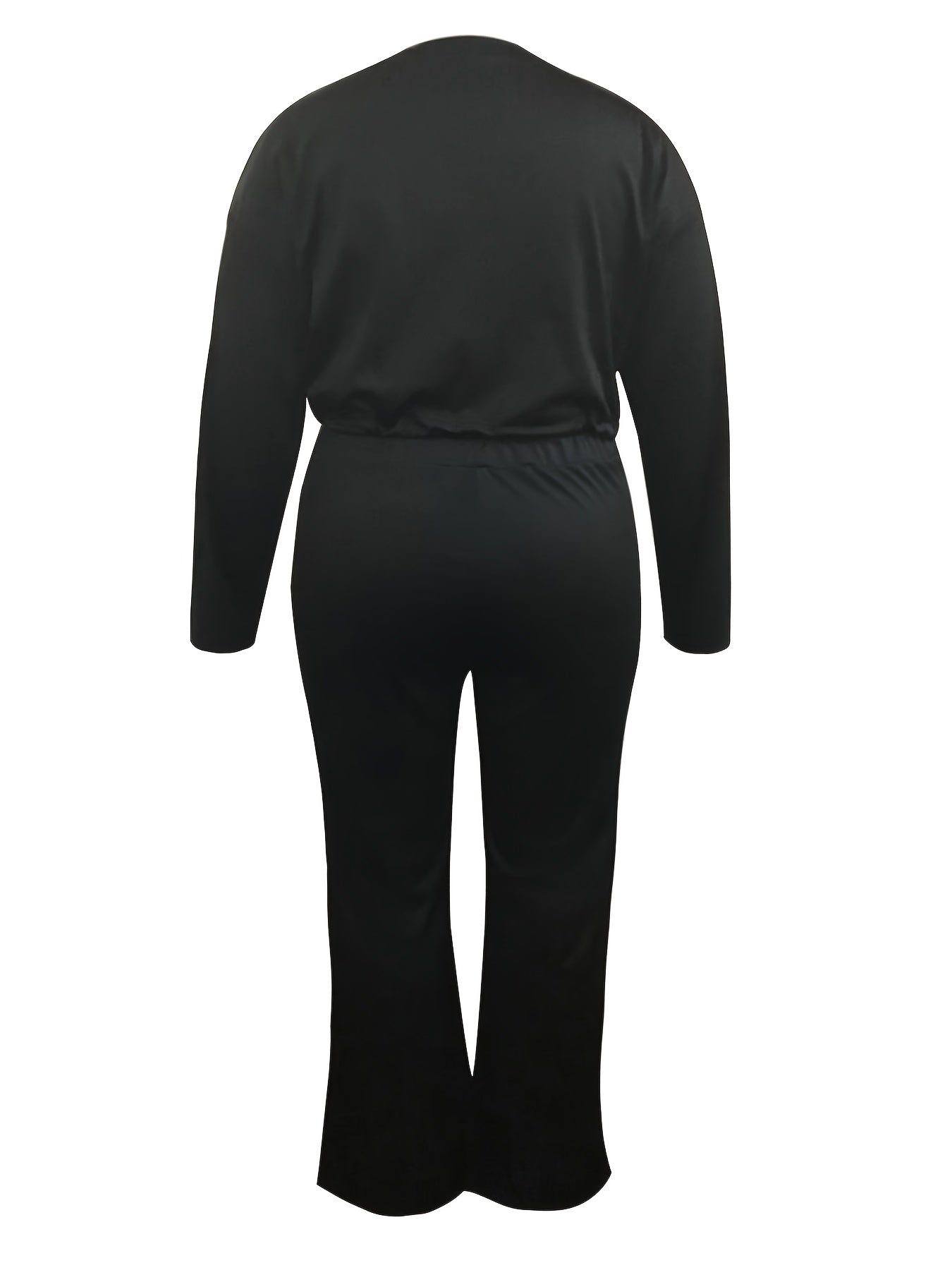 Colorblock Top & Wide Leg Pants Set