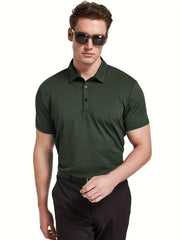 Men's Solid Quick drying Moisture Wicking Short Sleeve Shirt