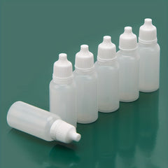 6pcs 15ml Empty Plastic Dropper Bottles for Home & Travel