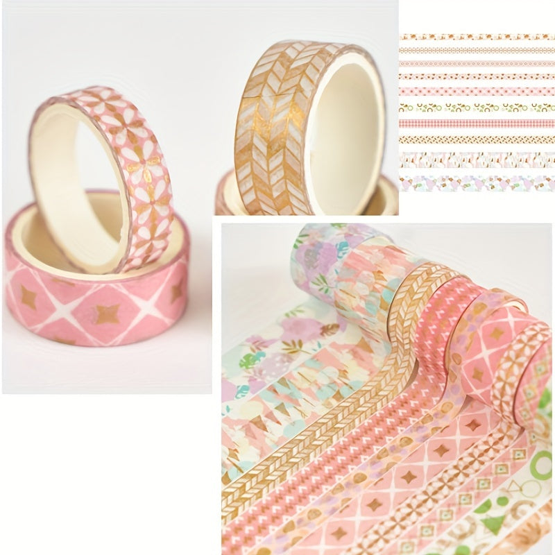 10 Rolls Washi Tape Set Decorative Scrapbook Tape