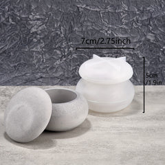 Silicone Mold DIY Crystal Glue Jar Storage Jar Mold