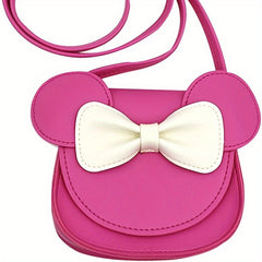 Girls Bow Knot Crossbody Bag Coin Purse Shoulder Strap Flap Kids Accessories