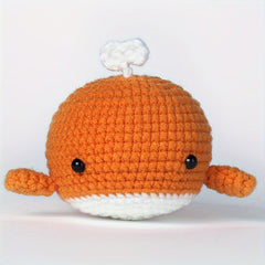 Whales Plush Crochet Kit For Beginners - Knitting Kit With Yarn & Instructions