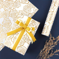 10pcs Christmas Wrapping Paper With Golden Christmas Elements