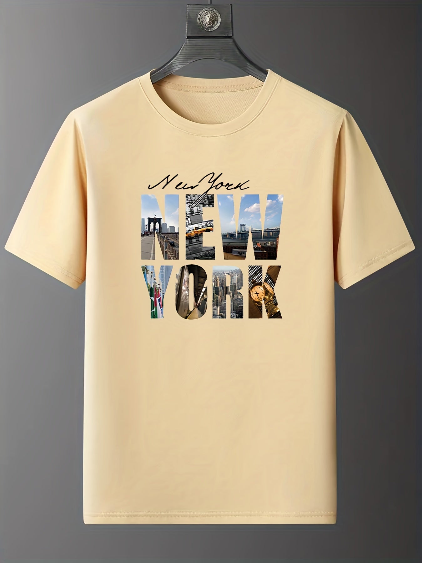1976 York Letter Print Graphic T Shirt Summer Tee Women's Top