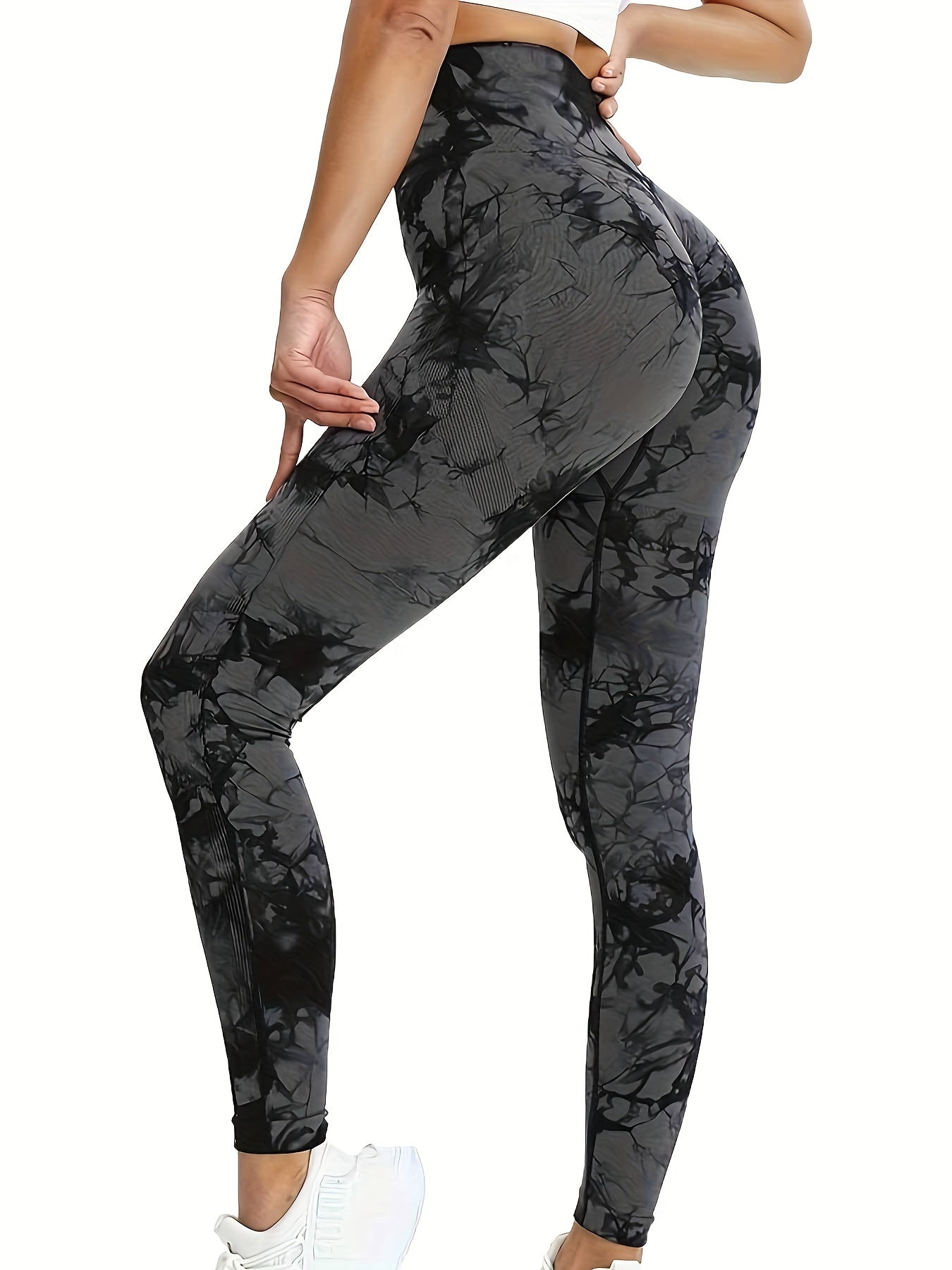 Tie Dye High Waist Leggings Running Pants