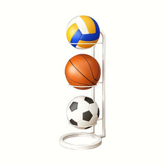 Ball Storage Rack Basketball Display Stand Outdoor Ball Holder