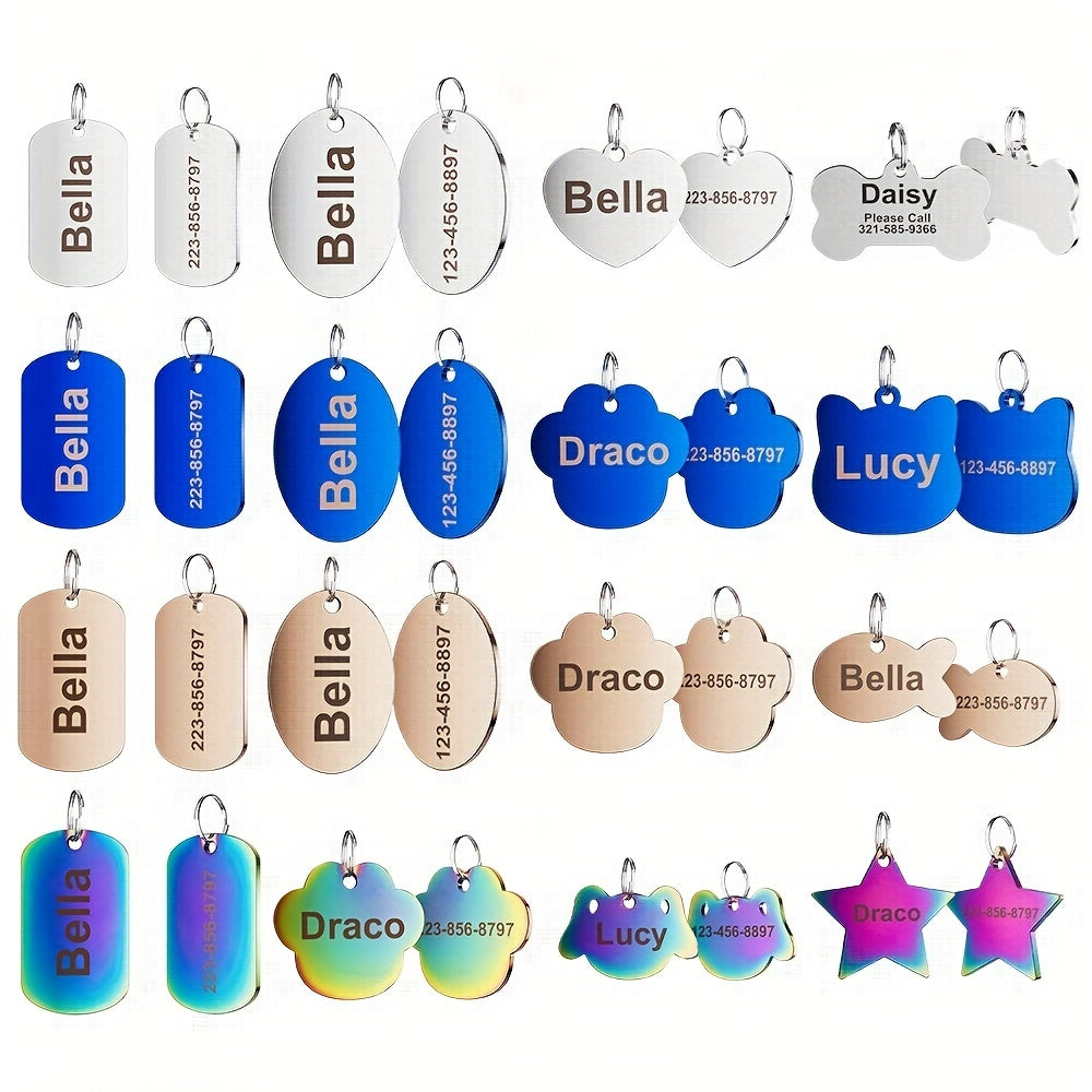 Funny Pet Dog Tag Custom Engraved ID Tags