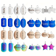 Funny Pet Dog Tag Custom Engraved ID Tags