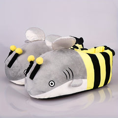 Men's Shark Warm Soft House Shoes Indoor Slippers