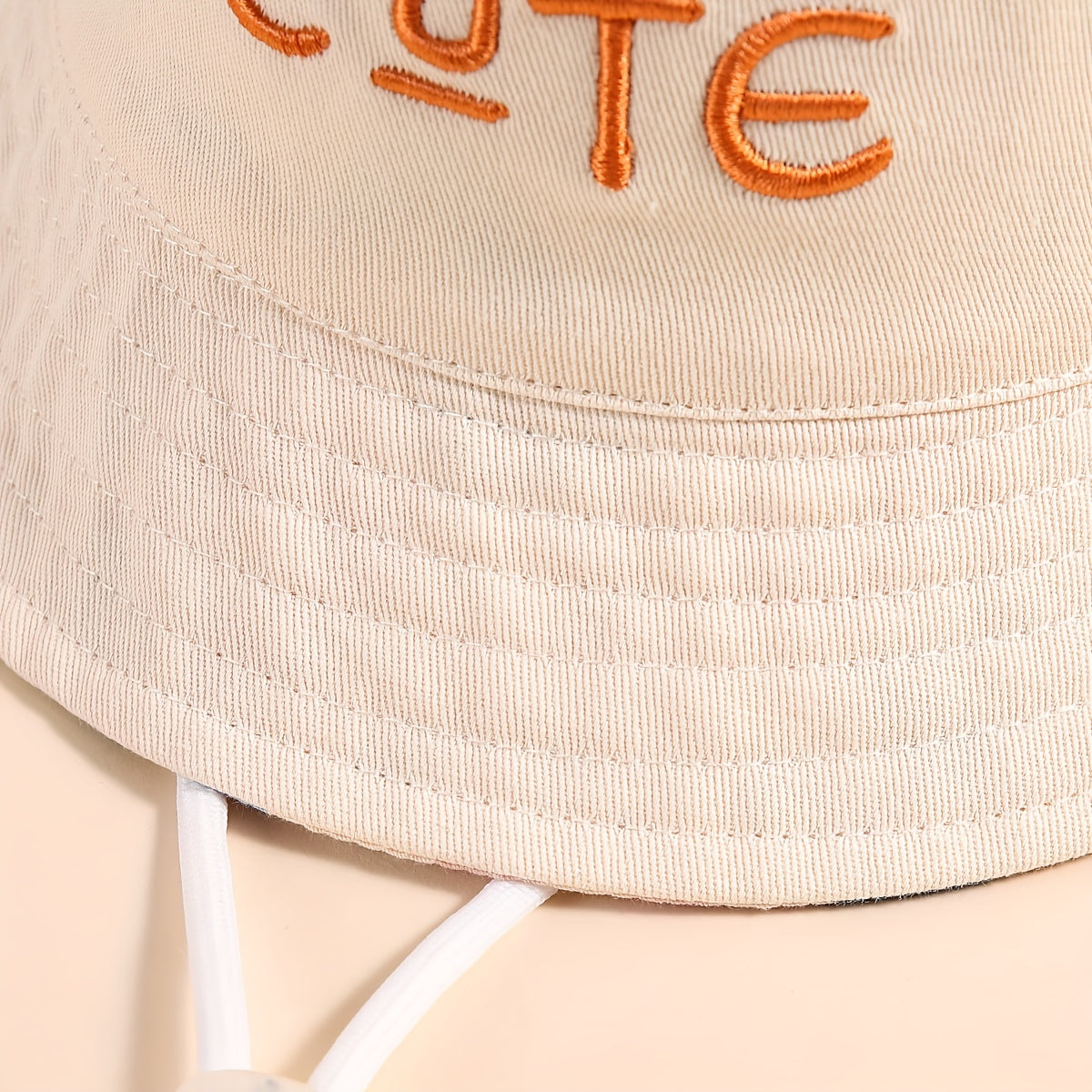 Fisherman Hat Letter Embroidery Breathable Sun Protection Bucket Hat