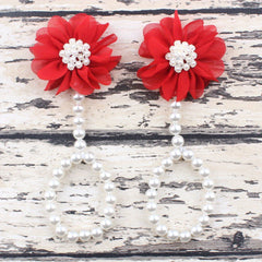 Pearl Barefoot Sandals for Baby Girls