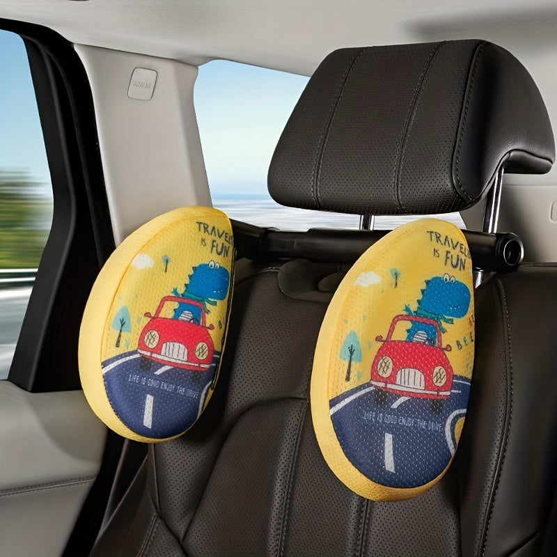 Car Headrest Neck Pillow Memory Foam Car Pillow Cartoon Children's Sleeping