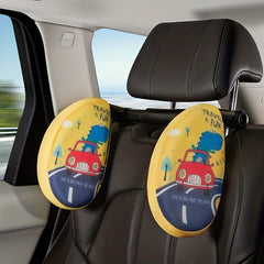 Car Headrest Neck Pillow Memory Foam Car Pillow Cartoon Children's Sleeping