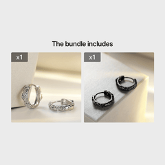 Chinese Style Embossed Earrings - Holiday Party Boys Accessories