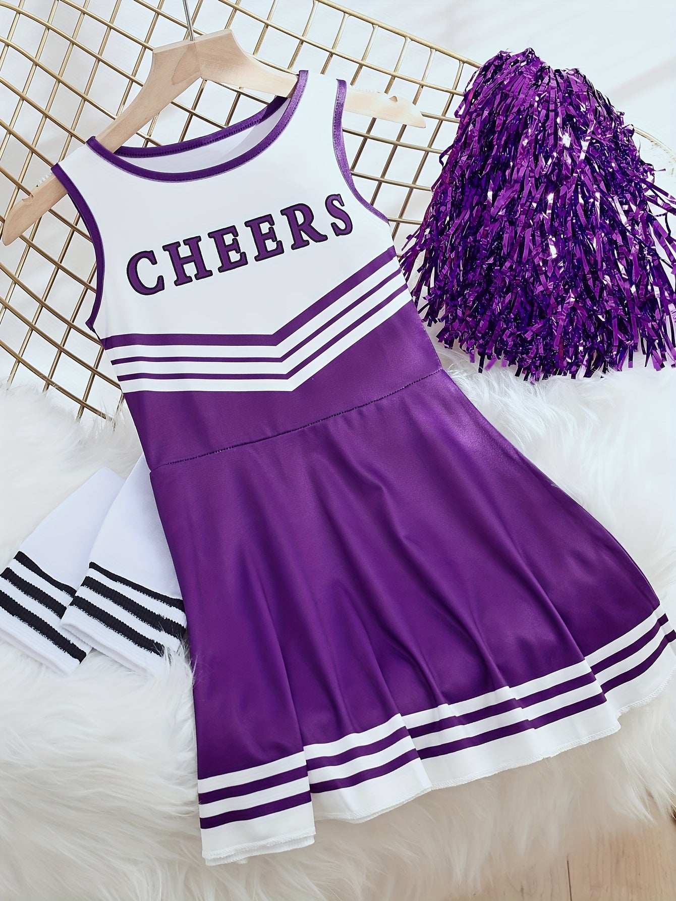 Kids Cheerleading Performance Dress in Multiple Colors