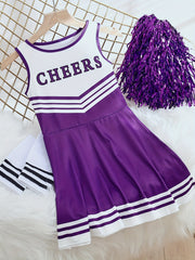 Kids Cheerleading Performance Dress in Multiple Colors