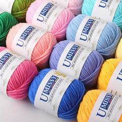 2pcs 50g Cotton Blended Knitting Yarn Soft Yarn For Beginners DIY Yarn