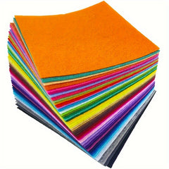 40pcs Mixed DIY Square Non-Woven Fabric Craft Felt Blocks 1mm Thick