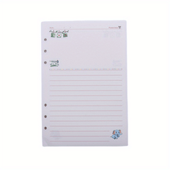 A5 A6 Refill Paper Blank Lined PVC Pouch 6 Holes Inserts 45 Sheets 90 Pages