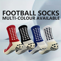Men's Non-Slip Crew Sport Socks with Gripper