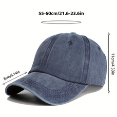 Vintage Washed Denim Baseball Cap Pink Sun Protection Hat