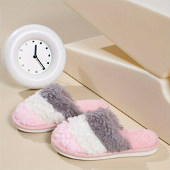 Cozy Plush House Slippers For Girls Anti-Skid Winter Shoes