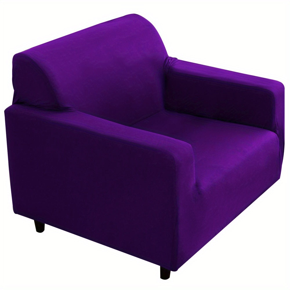1pc Four Seasons Solid Elastic Sofa Slipcover Furniture Protector