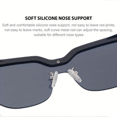 Men's UV Resistant Star Pattern Sunglasses with Box