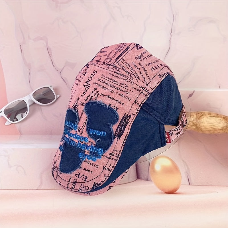 Casual Summer British Beret With Block Letter