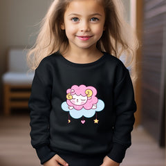 OERYUI Sweet Sheep Cloud Graphic Sweatshirt Kids Pullover